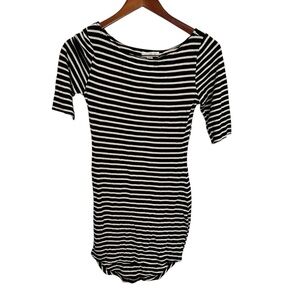Magazine Black and White Striped Women's dress size small